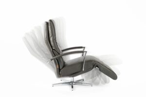 Durlet Dayton fauteuil zwart in motion